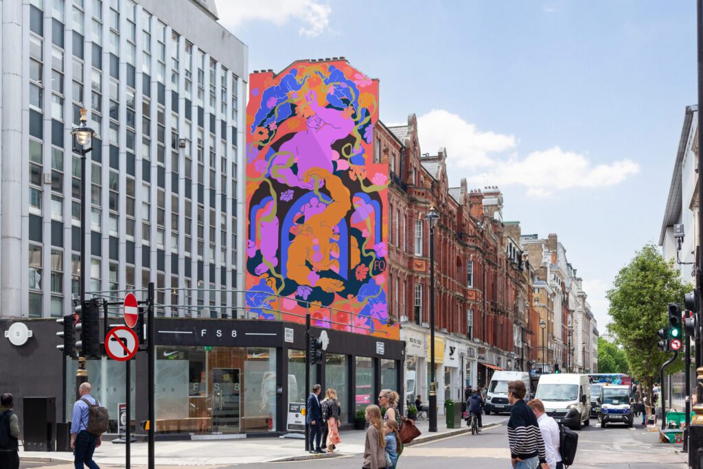 Threads in Common mural wall