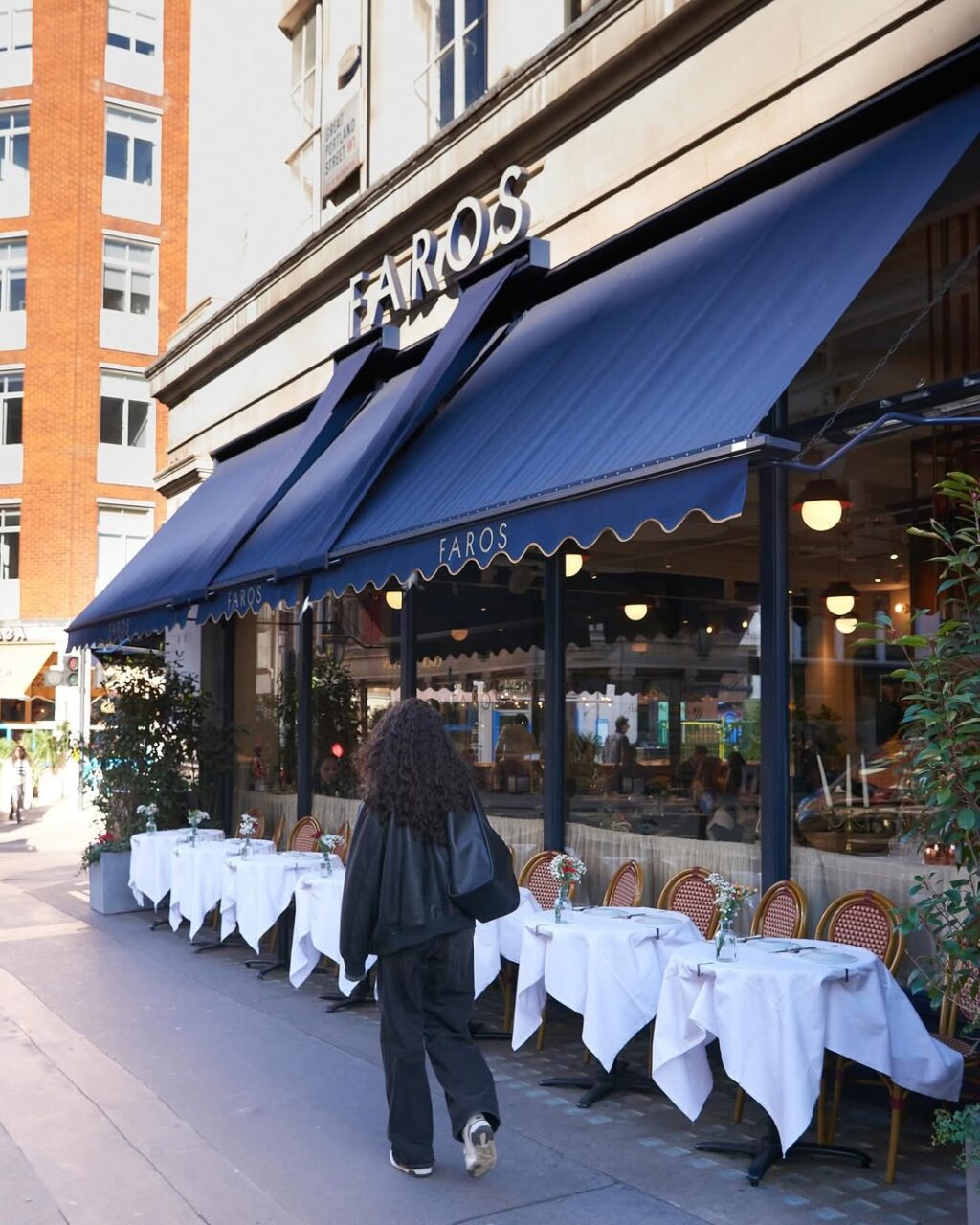 pedestrian in fitzrovia quarter